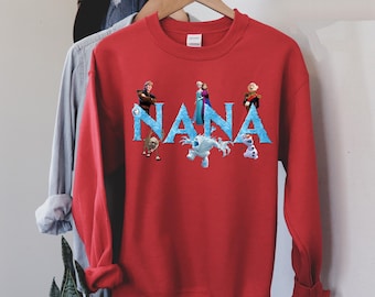 Custom Disney Frozen Family  Sweatshirt, Disney Frozen Hoodie Disney Anna Sweatshirt, Disney Elsa Family Winter Trip Crewneck 371475