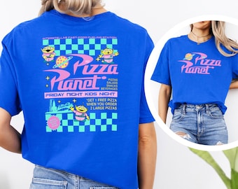Camisa a cuadros de Toy Story de Pizza Planet, camisa de extraterrestres de Disney, camisa de Pizza Planet, camisas familiares de Toy Story, camisa divertida de regalo de pizza de Disney 373542