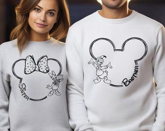 Custom Disney Family Matching Sweatshirt Disney Family Vacation Sweatshirt Mickey Hoodie Disney Custom Crew Crewneck Disney Hoodie 373558