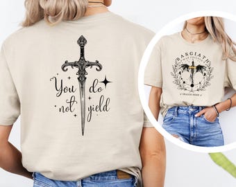 Basgiath War College Shirt, cadeau livresque pour les lecteurs, chemise de la quatrième aile, t-shirt dragonniers, livre fantastique, chemise Xaden Riorson, 374654