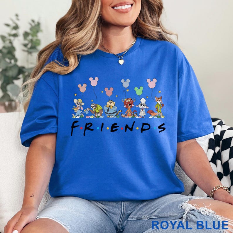 Disney Zootopia Characters Shirt, Nick Wilde Judy Hopps Shirt, Disney Friends Zootopia Balloons Shirt 374660 bild 10