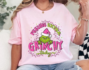 Feeling Extra Grinchy Today Shirt Grinch Christmas Shirt Christmas Family Party Shirt Retro Grinch Shirt Grinchy Squad Shirt Xmas Tee 372253