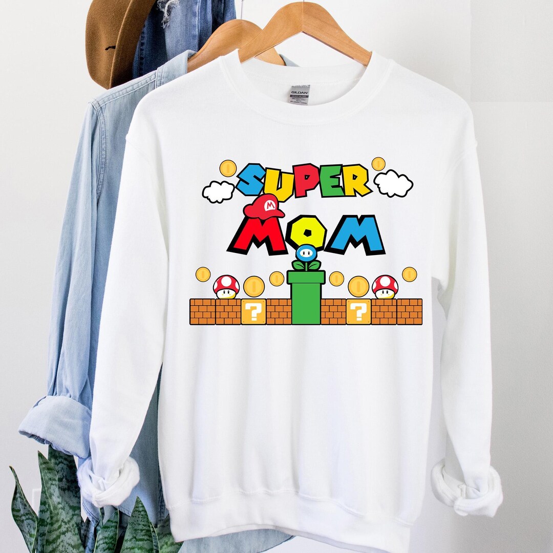 Super Mario Sweatshirt Super Mario Squad Sweatshirt, Mario Matching ...
