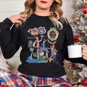 Coquette Mirror Zootopia Sweatshirt, Judy Hopps Nick Wilde Sweatshirt, Welcome To Zootopia Disney Hoodie, Locket Zootopia Crewneck 374506 image 12