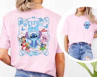 Disney Stitch Est. 2002 Shirt  Cute Stitch  And Lilo Kids Gift Shirt Disney Two Sided Stitch Shirt Stitch Girls Disney Trip Shirt 373303
