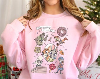 Zootopia Sweatshirt, Judy Hopps Nick Wilde Hoodie, Zootopia Friends Sweatshirt, Disney Zootopia Hoodie, Disney Vacation Crewneck 374658