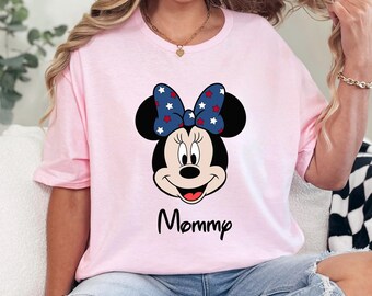 Matching Disney Mickey Or Minnie Stars And Stripes Shirt, Disney 4Th Of July Shirt, Mickey And Minnie Shirt, 371435