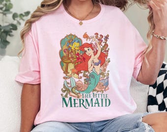 Disney The Little Mermaid Shirt Disneyland  Princess Ariel Girls Trip Shirt, Disney Mermaid Shirt, Mermaid Girls Gift Shirt, 371061