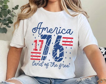 America Land Of The Free Shirt, 4th Of July Shirt, Patriotic Independence Day Shirt, Memorial Day Shirt, USA Shirt 375224