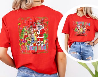 Chemise de Noël Zootopia, Zootopia Disneyland California Est. Chemise 2016, chemise personnages Zootopie, chemise voyage de Noël Disney 374278