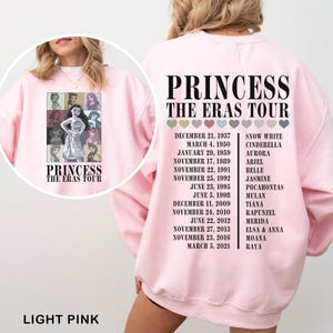 Sudadera Princesa Moana Eras Sudadera Regalo Princesa Disney Sudadera Princesa Eras Tour Disney Sudadera con capucha Viaje Familiar Princesa Cuello Redondo 372325 imagen 2