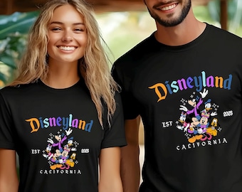 Retro Disneyland California Shirt, Disneyland Est 1955 Shirt,Disney Vacation Shirt, Mickey And Friends Shirt, Retro Walt Disney Shirt 373358