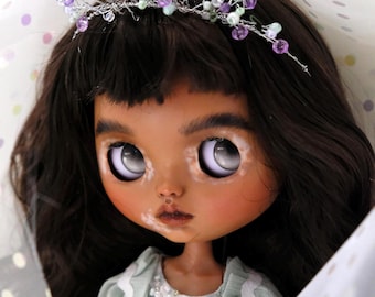 Poupée Blythe personnalisée unique atteinte de vitiligo