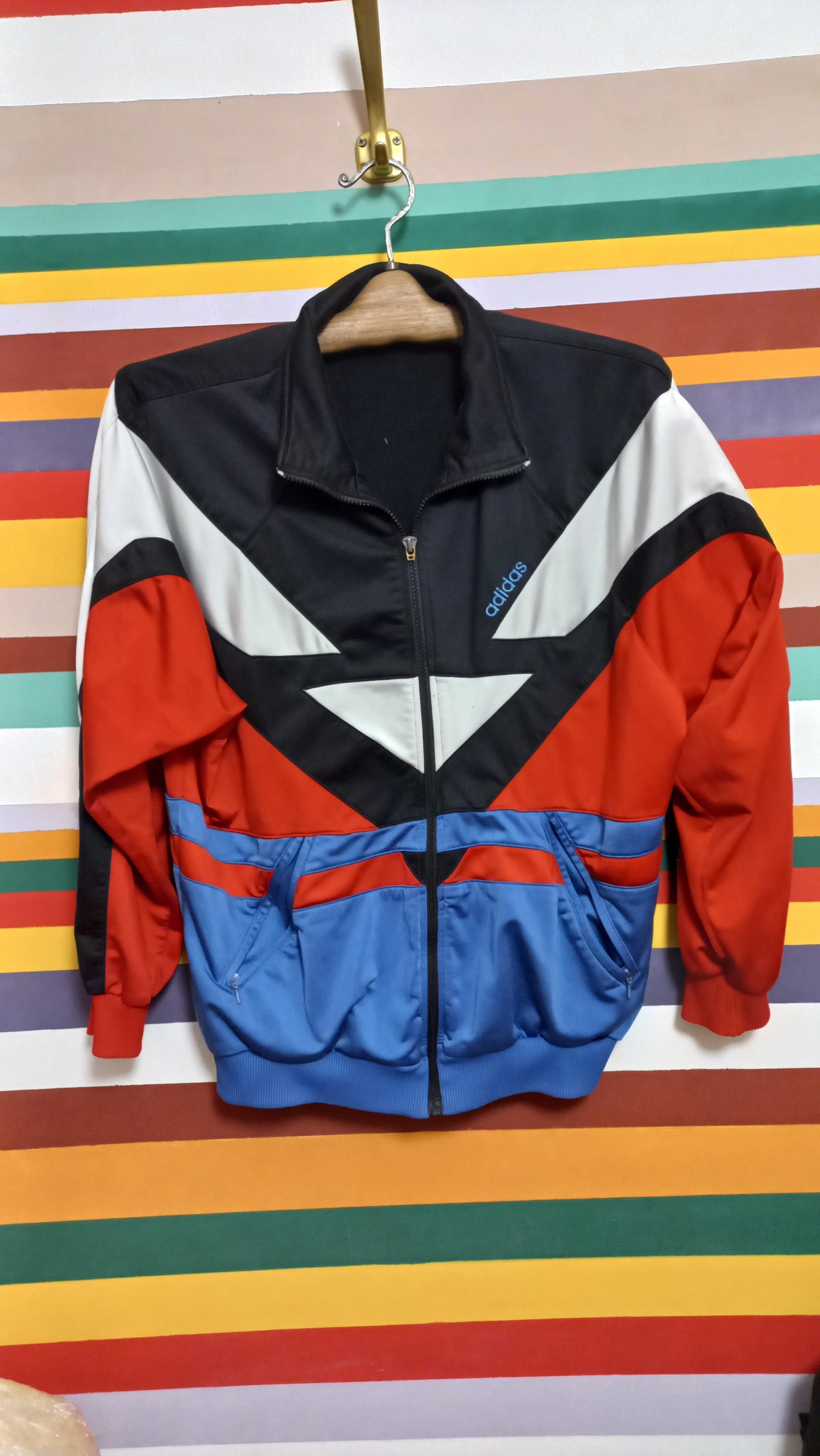 90年代ヴィンテージ アディダス トラックジャケット：マルチカラー 