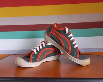 Baskets soviétiques vintage 1990 Chaussures de sport rétro Pointure 6,5 US/37 EUR/Semelle intérieure de 235 mm