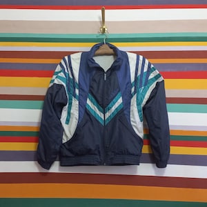 トップス Adidas atp 70s jacket Adidas Vintage Mens Track Jacket 70s 3 Striped Sz 7 Made In