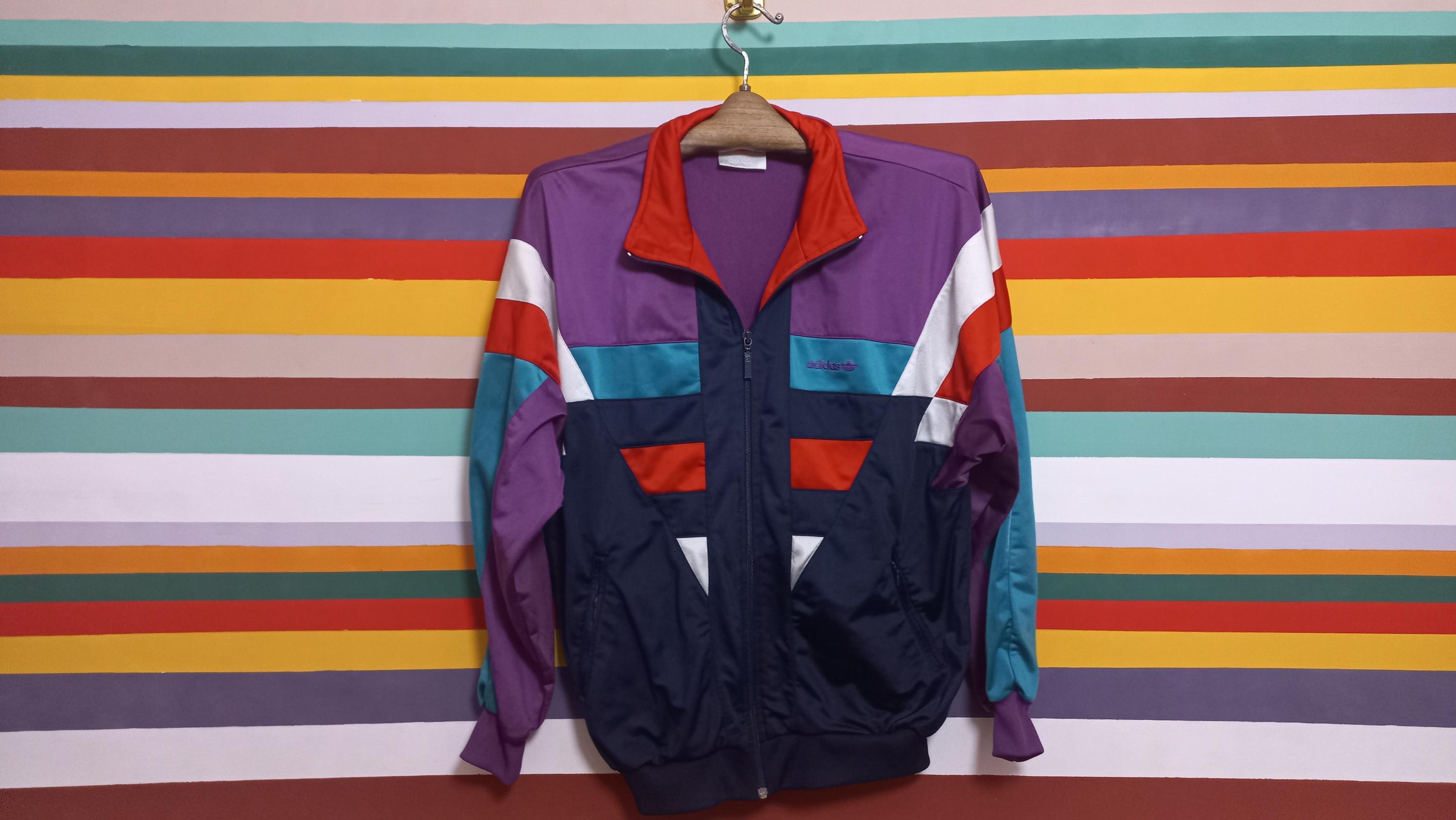 90年代ヴィンテージ アディダス トラックジャケット：レトロ マルチ 