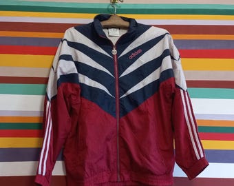 Adidas 70s Vintage Zip Track Top Jacket, Size 106, Blue, Men Women