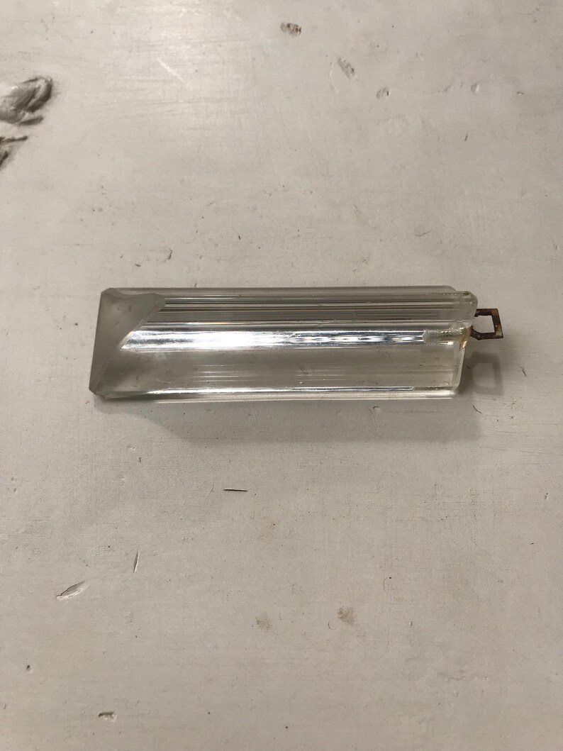 Glass crystal for chandelier,vintage crystal prism,crystal finding,chandelier parts,chandalier crystals,vintage crystals