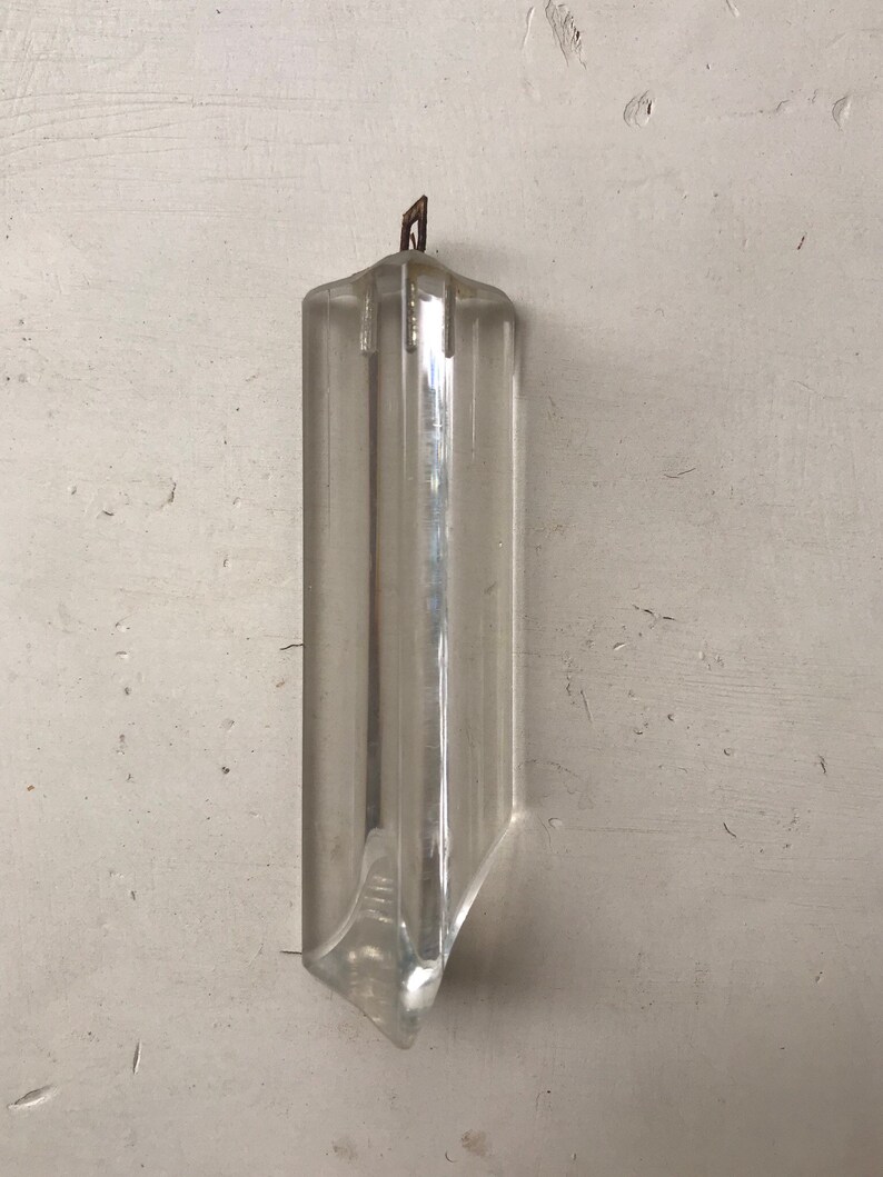 Glass crystal for chandelier,vintage crystal prism,crystal finding,chandelier parts,chandalier crystals,vintage crystals