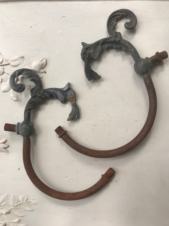 2pcs Beautiful Vintage Lamp Chandelier Arms Parts Canopy Image 0