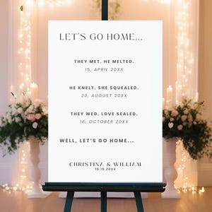 Love Story Einzigartiges Zeichen für Hochzeitsdekor Romantische Liebesgeschichte Für Hochzeitshall Dekor Geschichte eines Paares Minimalistisches Zeichen Bearbeitbar Canva 001