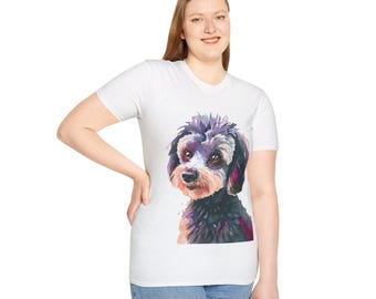 Maltese Poodle Shirt, Maltese Poodle T-Shirt, Maltipoo Shirt, Watercolour Maltipoo, Maltipoo Lover, Cute Dog Tee, Dog Lover, Maltipoo Dog