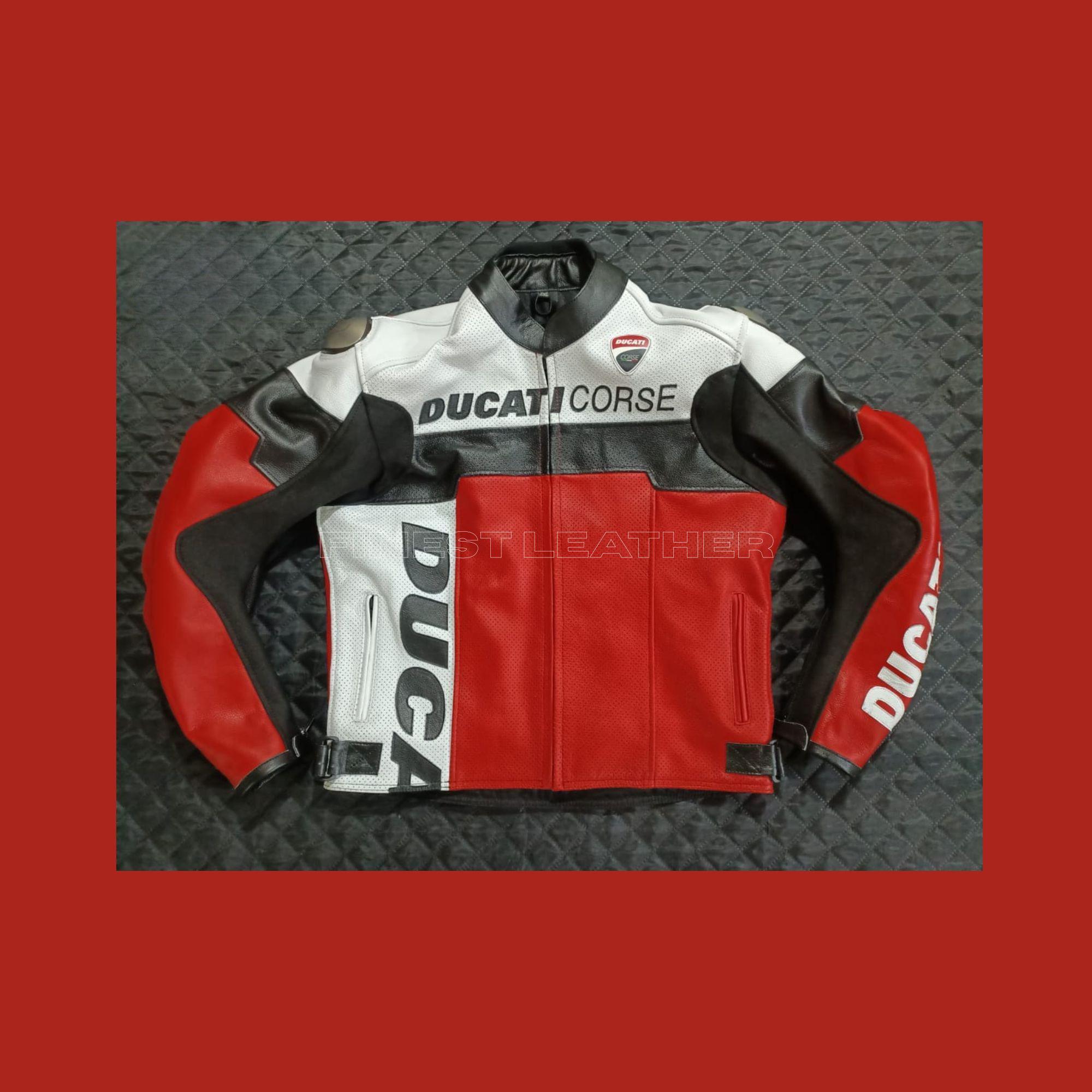 Ducati Corse C5レザーバイクジャケット：防水牛革バイカーギア - Etsy 
