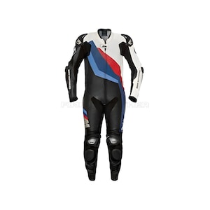 BMW Leather Motorcycle Racing Suit Men - Free Customization | CE Marked | Made To Measure | Motogp Leather Suit
