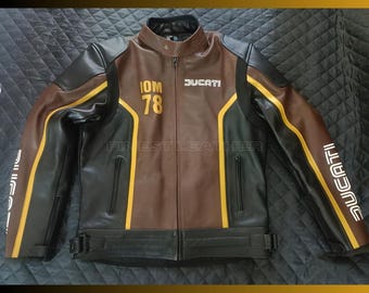 Ducati IOM Leather Jacket: Limited Edition Custom Racing Jacket