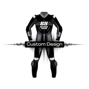 Combinaison moto personnalisée en cuir de vachette et cuir de kangourou avec 9 protections amovibles Équipement de moto de sport pour une journée sur la piste