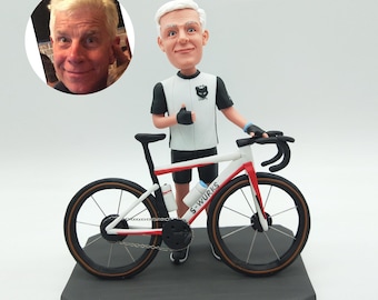 Figura de ciclista personalizada: figura de ciclismo personalizada, recuerdos de carreras