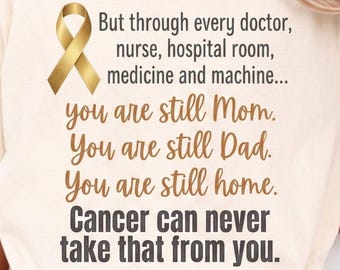 Childhood Cancer Parent Shirt In September Shirt Gold Ribbon for Leukemia Mom Sweatshirt Kids Cancer Dad Gift Hoodie
