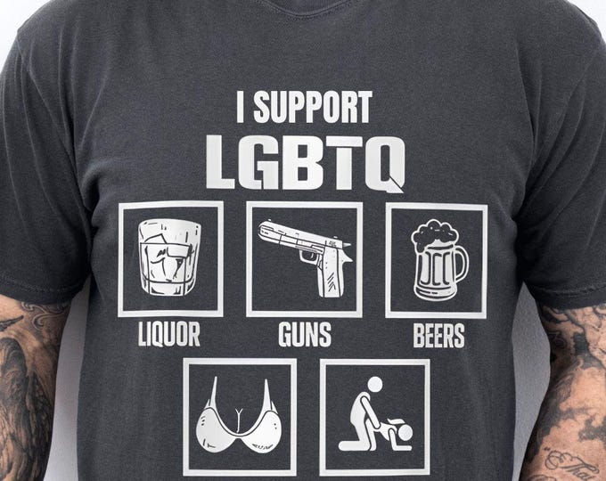 Unisex Gift For Boyfriend I Support LGBTQ Shirt Funny Meme Shirt Pride Month Tee LGBTQ Support T-Shirt Social Justice Apparel