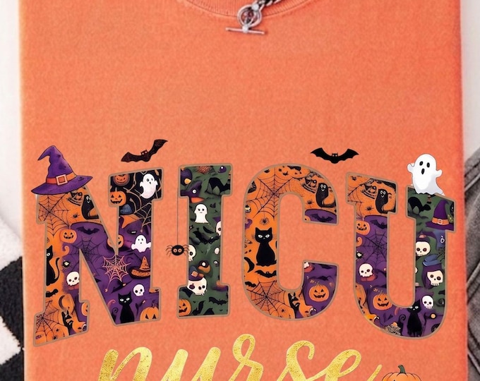 Neonatal Intensive Care Unit Nurse Practitioner Shirt Halloween Nurse Tshirt Cute Nurse Gift Nicu Fall Tee NICU Nurse Healthcare Sweatshirt
