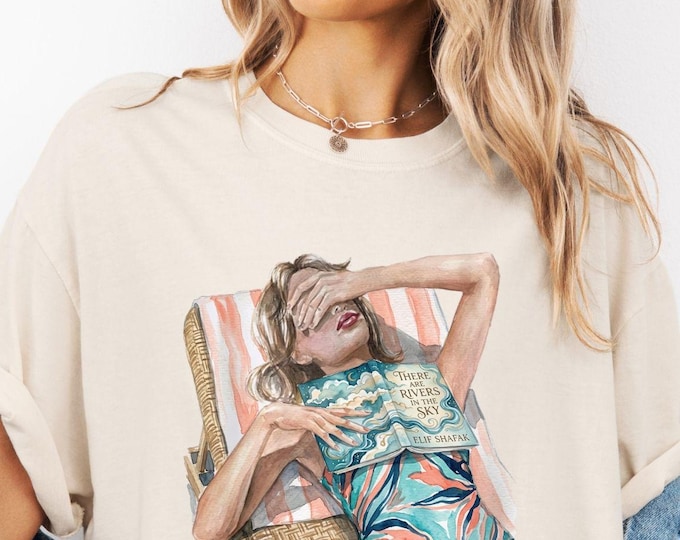 There Are Rivers In The Sky Elif Shafak Book Gifts For Book Lovers heavyweight t-shirt hair & skin options Comfort Colors© Rumi Fan Shirt