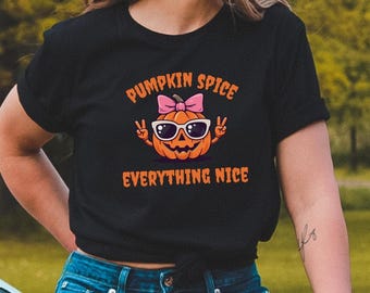 Pumpkin Spice T-Shirt: Fall Coffee Lover Tee - Cozy Autumn Vibes