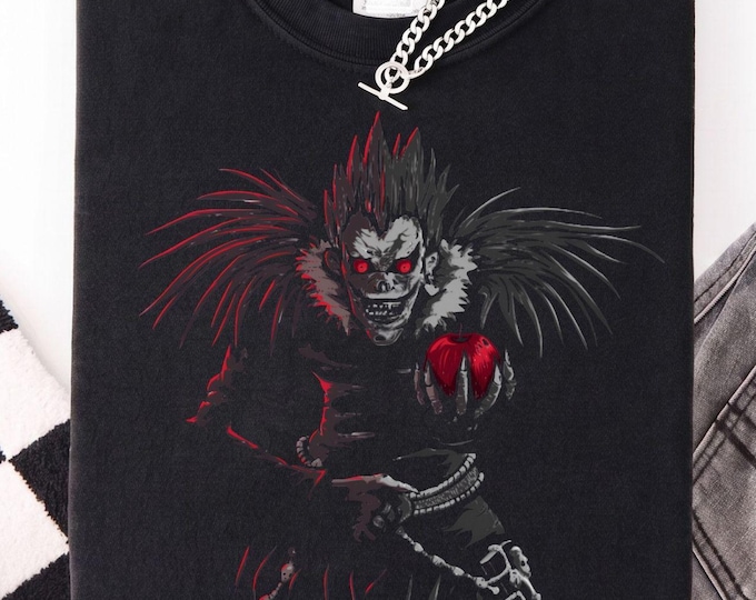 Retro Ryuk Classic Vintage Halloween VHS shirt Death Note an Apple a Day Halloween Costume Scary