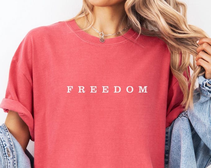 Comfort Colors® Charlie Kirk Quote Shirt: Freedom Charlie Kirk Basic Tshirt