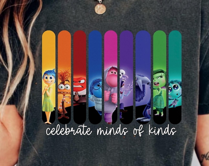 Celebrate Minds of All Kinds Shirts Neurodiversity Tshirt Autism Awareness Tee Special Education Teacher Gift Shirt Clothing Comfort Colors®