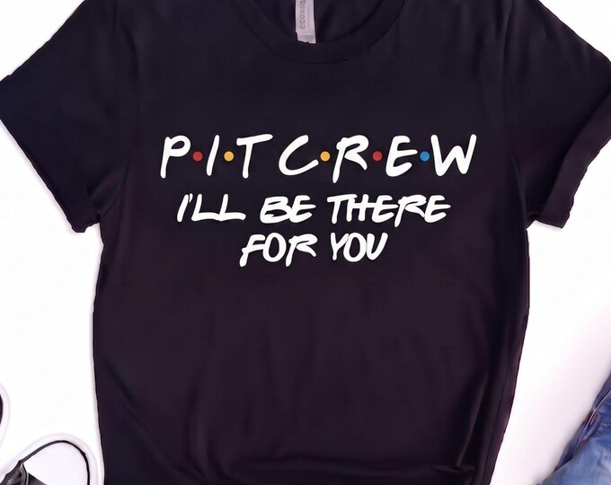 Racing Shirts Pit Crew Shirt Motocross Pit Crew Tee Racing Friends Show Themed Pit Crew Tshirt Car Flag Race Team Tee Moto mom Gift