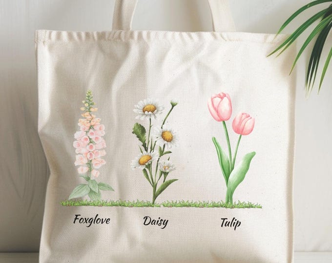 FDT Tote Bag with Floral Design - Protest & Gift Idea - Anti Trump