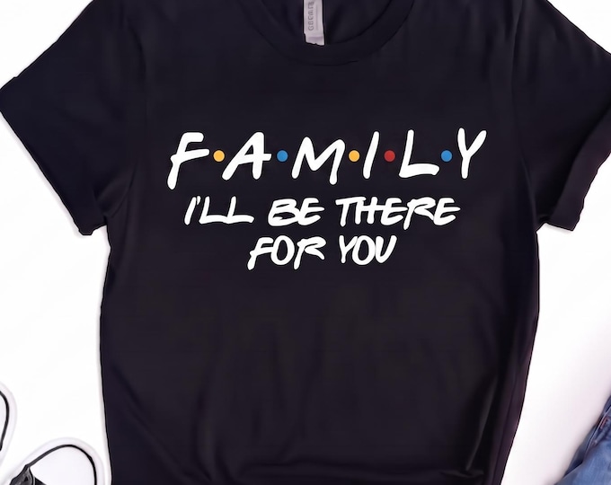 Custom Friends TV Show Shirt Personalized Family Reunion Shirts Name Gift Funny Crew Matching Group Photo Tee Unisex T-Shirt