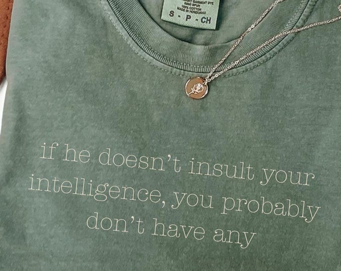 Comfort Colors® Anti-Trump Intelligence Quote T-Shirt – Witty & Bold Statement Tee