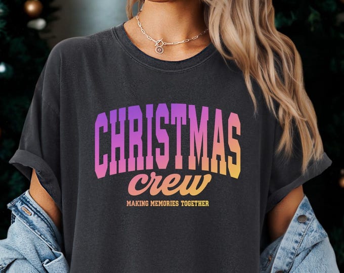 Comfort Colors® Christmas Crew Shirt: Family Matching Christmas T-Shirt, Family Christmas Shirts, Christmas T Shirt, Toddler Christmas Shirt