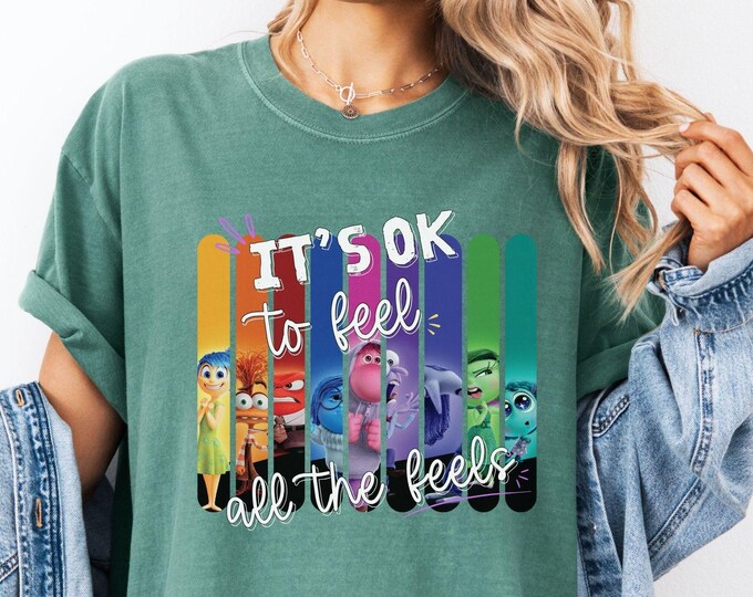It's Okay To Feel All The Feels Shirt, Comfort Colors®, Therapy shirt, Teacher Shirt, Gift for Teacher,BCBA Tee,Speech Terapy Shirt