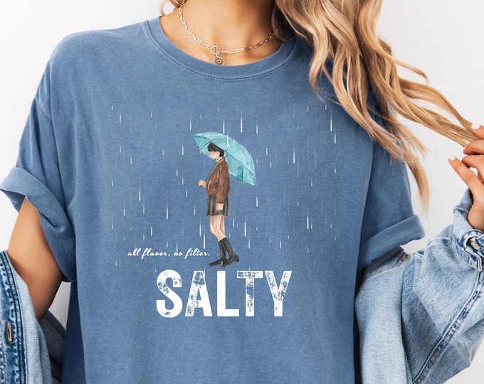Comfort Colors® Salty Girl Tee: Women's Vintage Cotton Blend T-Shirt