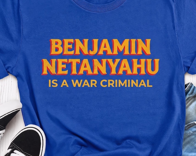 Zohran Mamdani T-Shirt Benjamin Netanyahu Is A War Criminal Quote Shirts Political Activist Apparel Human Rights Short Sleeve Tee