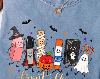 Halloween Office Crew Shirt Office Squad Shirts Front Office Staff Secretary Shirt School Admin Assistant Tee Back to School Teacher Gift
