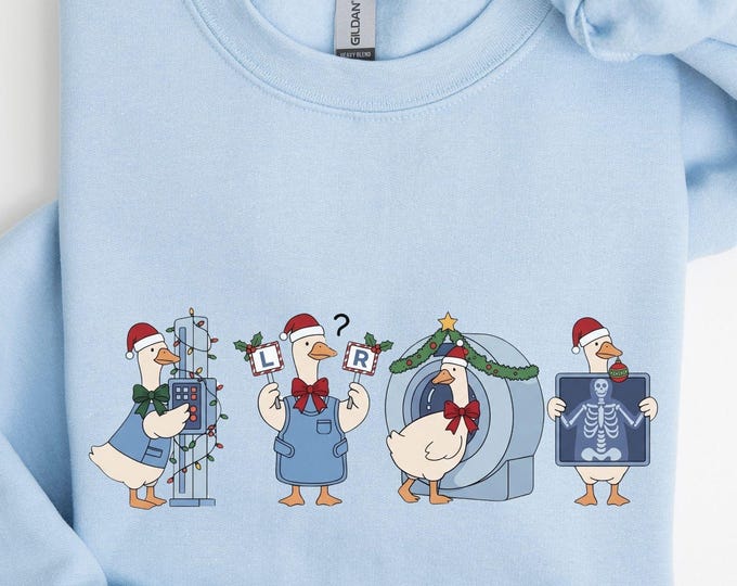 Christmas Radiologic Technologist Sweatshirt Medical Goose Crewneck Xray Tech Shirt Sweater Rad Tech Gifts Radiology Gift